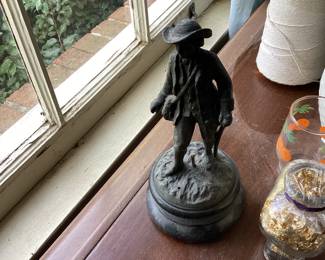 The Little Savoyard Bronze Statue by Victor Rousseau