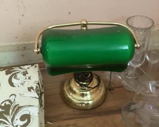 Vintage Bankers Table Lamp