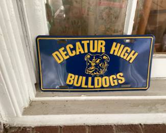 Decatur High School Buldogs License Plate