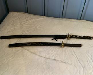 Unbranded Samurai Black Swords