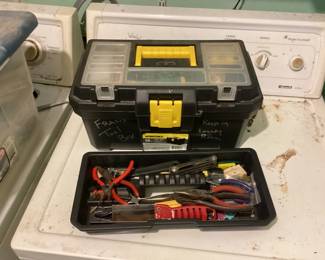 Tool box with Pliers, Screw Driver, Wrench
