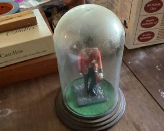 British Figurines in Glass Dome