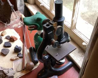 Vintage Bausch and Lomb Monocular Microscope