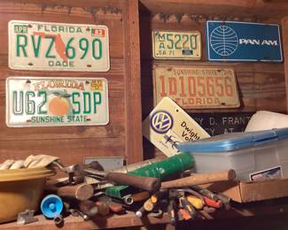 Florida License Plates and tools