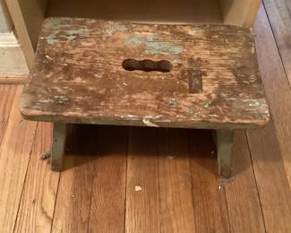 Rustic Wood Foot Stool