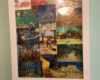 Wall Art Framed Collage of Paintings Reproductions by Vincent van Gogh