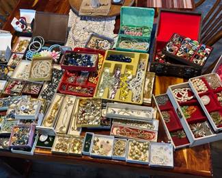 Vintage costume jewelry...Lots of it!