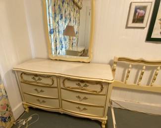 Dresser with mirror.