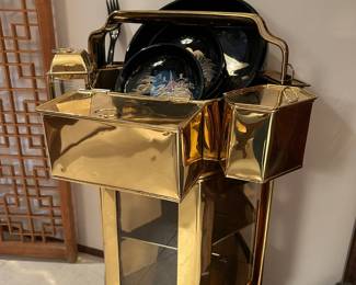 Asian Brass Noodle Cart