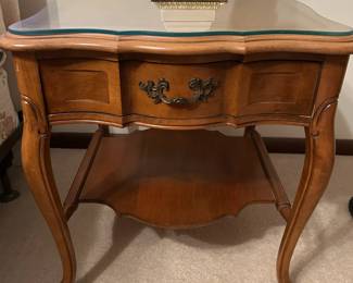 Glass Top Side Table