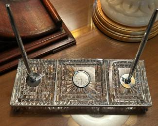 Waterford Pen/Clock Set