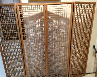 Wood Folding Room Divider