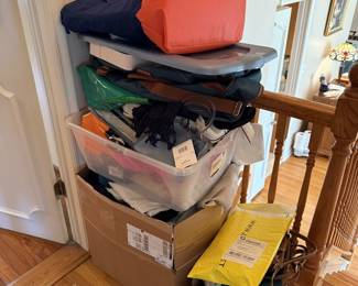 Bags and clothea