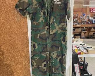 Lots of Vintage Militaria Jackets, Jump Suits, Etc.