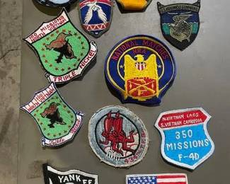 Vintage Military's Patches mostly Missions flown