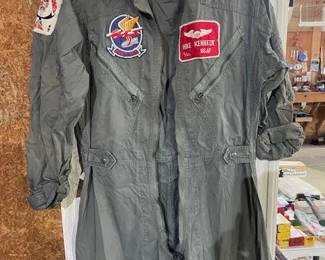 Lots of Vintage Militaria Jackets, Jump Suits, Etc.