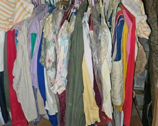 Rack of old clothes