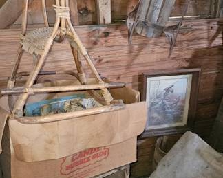 Rocking horse & sleds