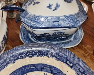 Ironstone/flow blue