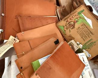 Hand crafted leather bound sketch books!
