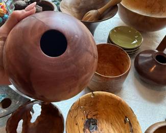 All unique wooden pieces 