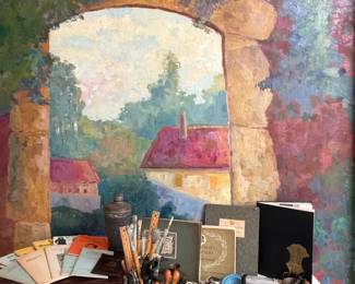 Our little antique metals table