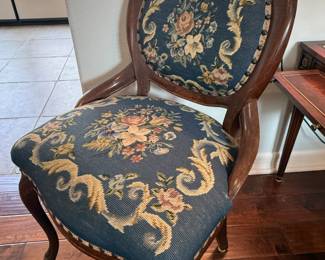 Original Victorian Needlepoint Chair