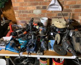 Sanders, trimmers, saws. Priced to move!