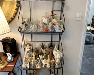 Cow themed items, angel and heaven themes, bakers rack, vases, and more. 