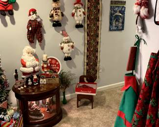 Nutcrackers, Christmas aprons and more. 