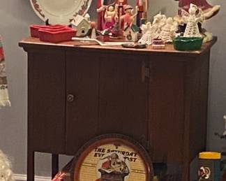 Christmas collectibles, Christmas gifts, Santas of all varieties. 