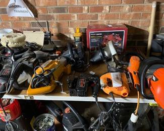 Power tools! Sanders, trimmers, electric. Handyman's dream sale! 