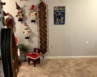 Christmas decorations festive holiday season celebrating the Nativity of Jesus. Angels, bells, candy canes, Christmas trees, doves, holly, nativity scenes, poinsettas, the Star of Bethlehem, snowmen, snowman, wreaths, and more.