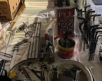 Garage tools have been organized for your shopping pleasure! This sale is the most organized estate sale you will ever have gone to in your life! A pleasure to shop!