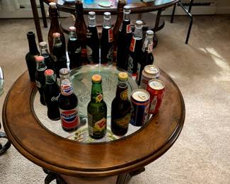 Pepsi, Sun Drop, Cheerwine, Coke, and much much more in collectible bottles unopened. Caps still in tact. Original owner. 