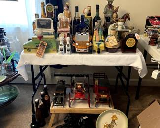 Rare liquors and alcohols in unique bottles. Permit. 