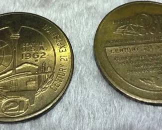 1962 Seattle Worlds Fair Collectible Coins