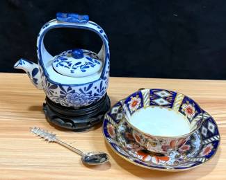Aynsley Imari Tea Cup and Saucer