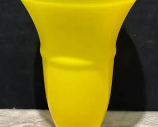 Yellow Glass Vase