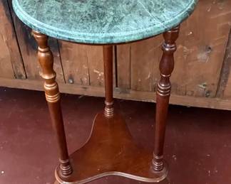 Stone Top Side Table