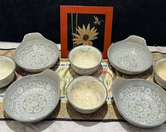 Japanese Matcha Tea Bowls, Sun Creations Rice Bowls Other Pieces