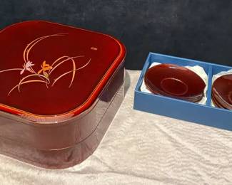 Large Japanese Lacquer Bento Box