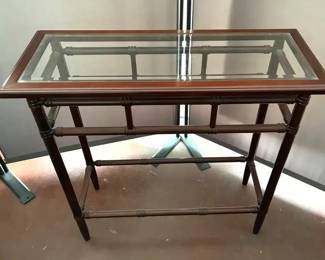 Glass Top Entry Table