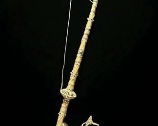 Tibetan Paktong Filigree Smoking Pipe