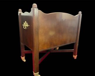 The Bombay Company Mahogany Chippendale Style Canterbury Magazine Stand Rack