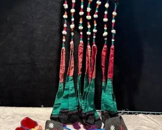 Embroidered Hobo Bag, Childs Slippers Waist Accessory
