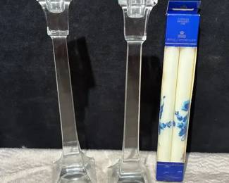 Villeroy And Boch Crystal Candlesticks
