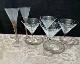 Decorative Martini Glasses