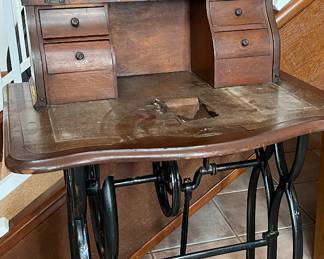 Antique Sewing Machine Table