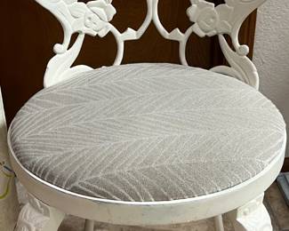 Vintage Cast Iron Vanity Chair